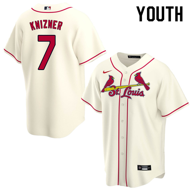 Nike Youth #7 Andrew Knizner St.Louis Cardinals Baseball Jerseys Sale-Cream